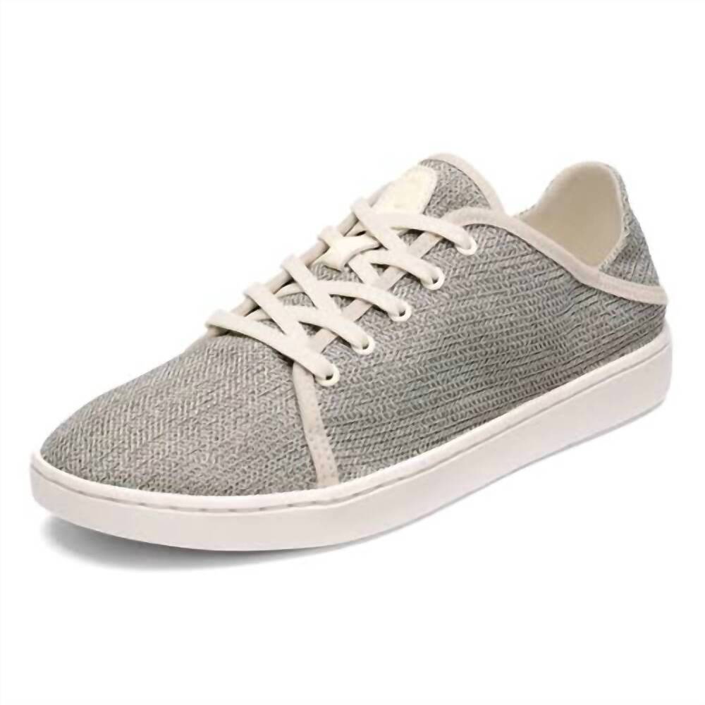 NEW OLUKAI women's pehuea li sneaker in tapa/white sand